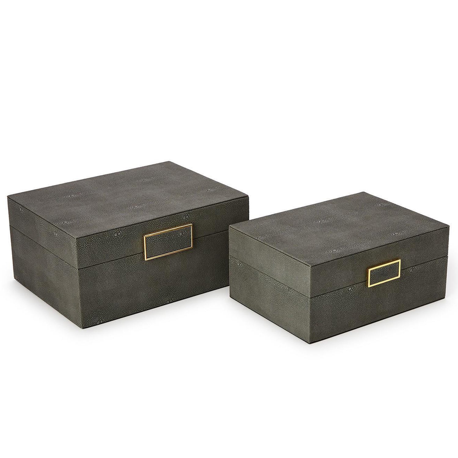 Grey Shagreen Box Set of 2
