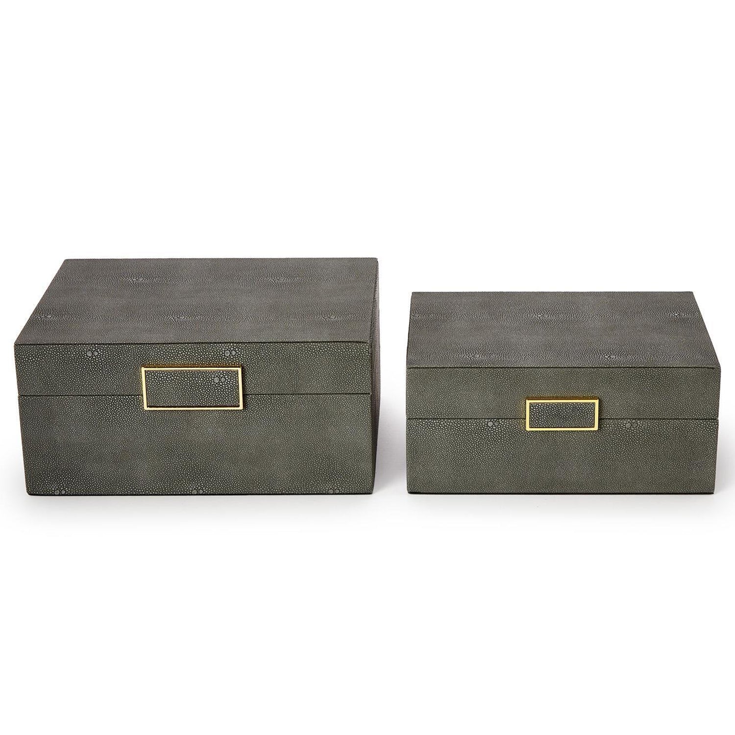 Grey Shagreen Box Set of 2
