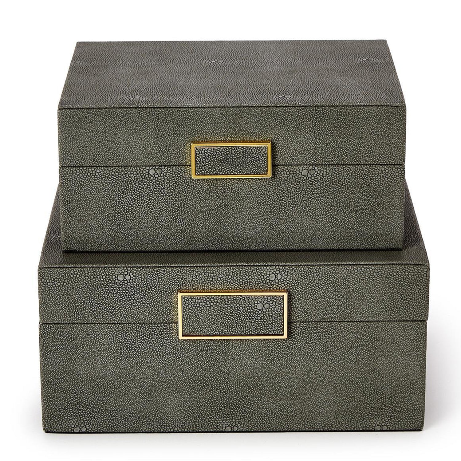 Grey Shagreen Box Set of 2