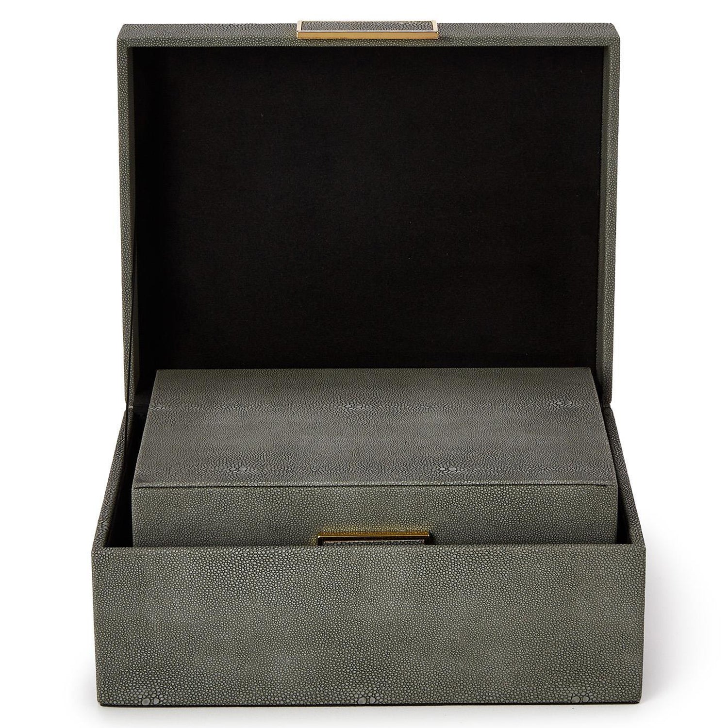 Grey Shagreen Box Set of 2