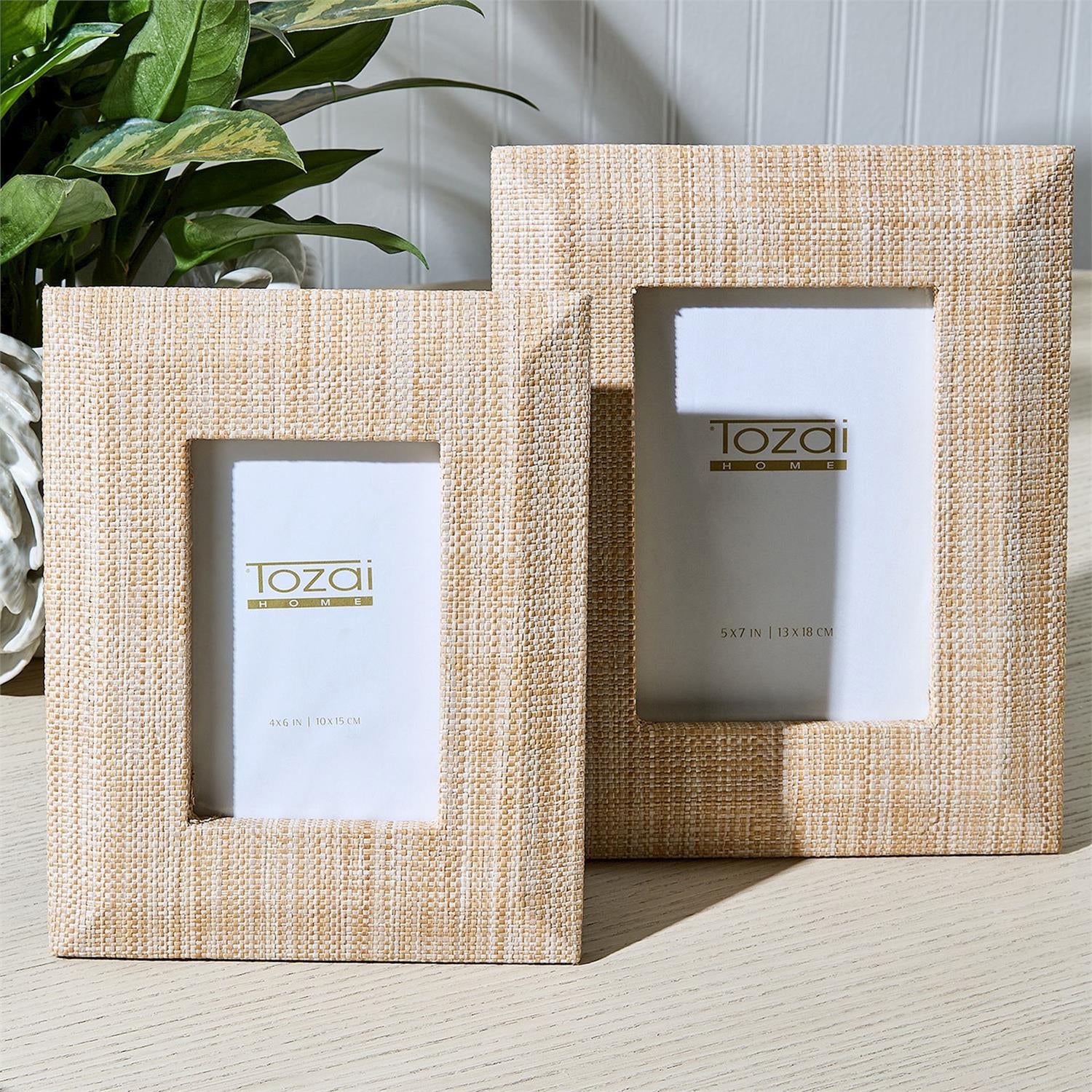 Natural Grass Photo Frame Set of 2
