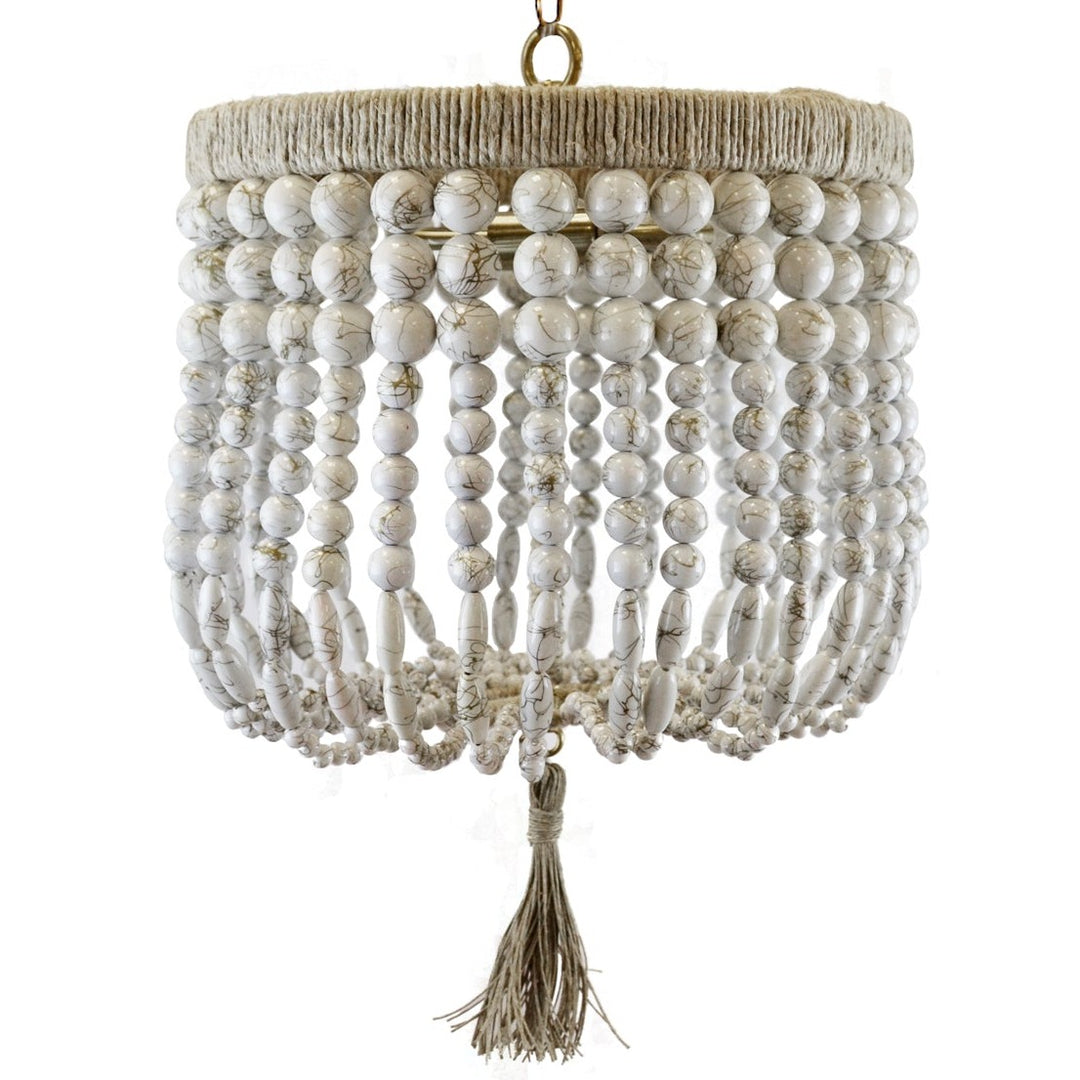 Ro Sham Beaux Malibu 12 White Swirl Pendant