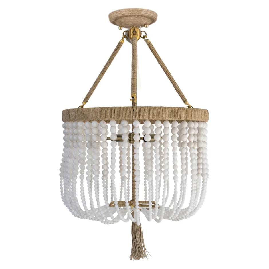 Ro Sham Beaux Malibu 18 Milk Semi Flush Mount