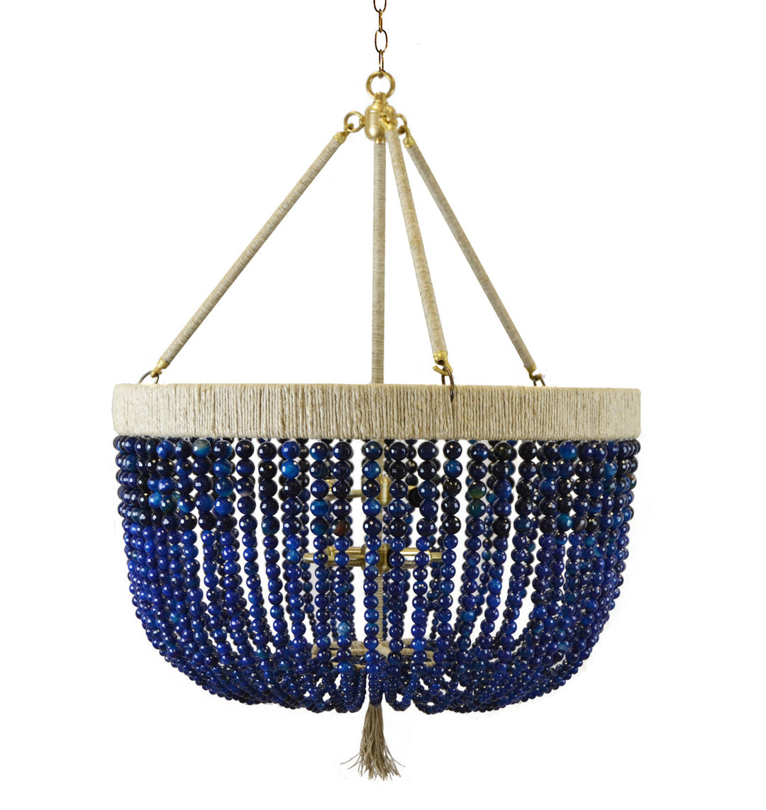 Ro Sham Beaux Malibu 24 Navy Agate Chandelier