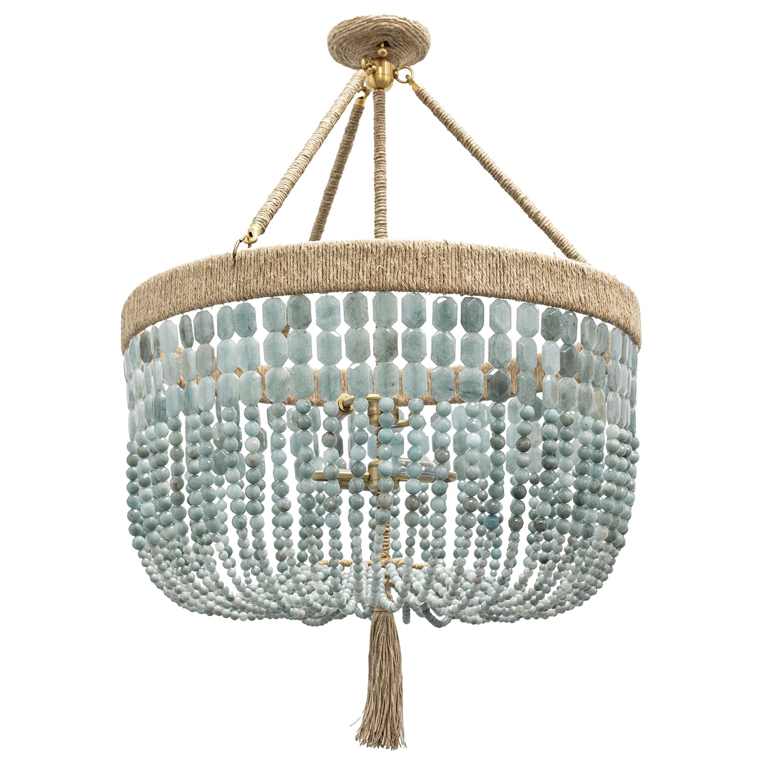 Ro Sham Beaux Malibu 24 Fog Semi Flush Mount