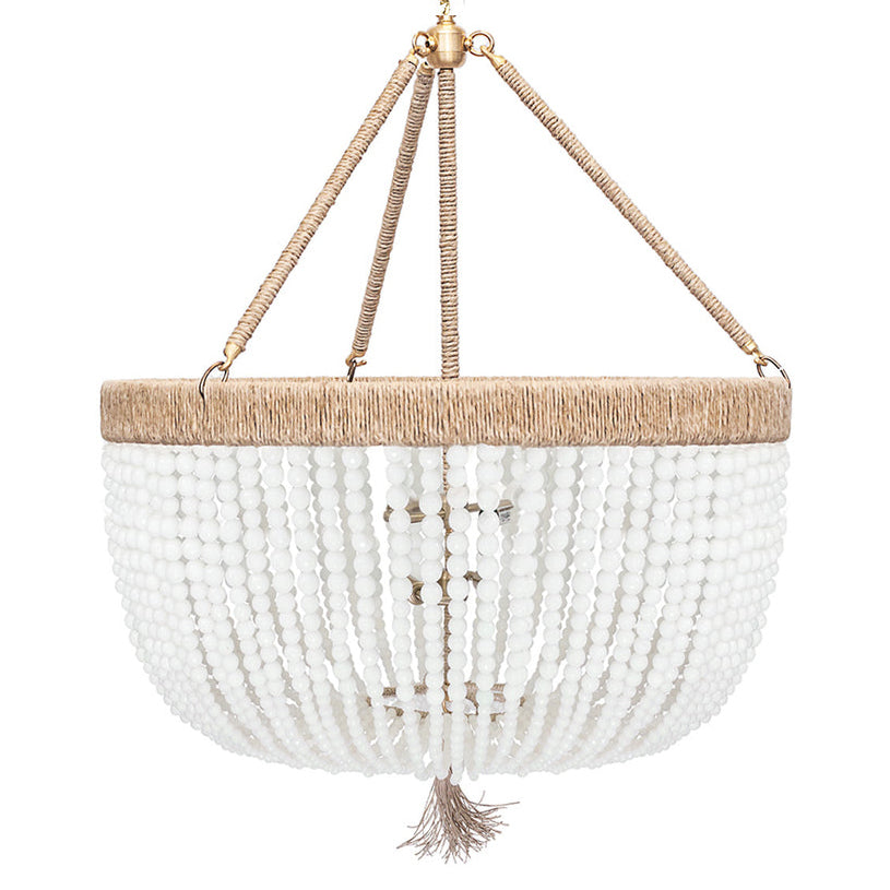 Ro Sham Beaux Malibu 30 Milk Chandelier