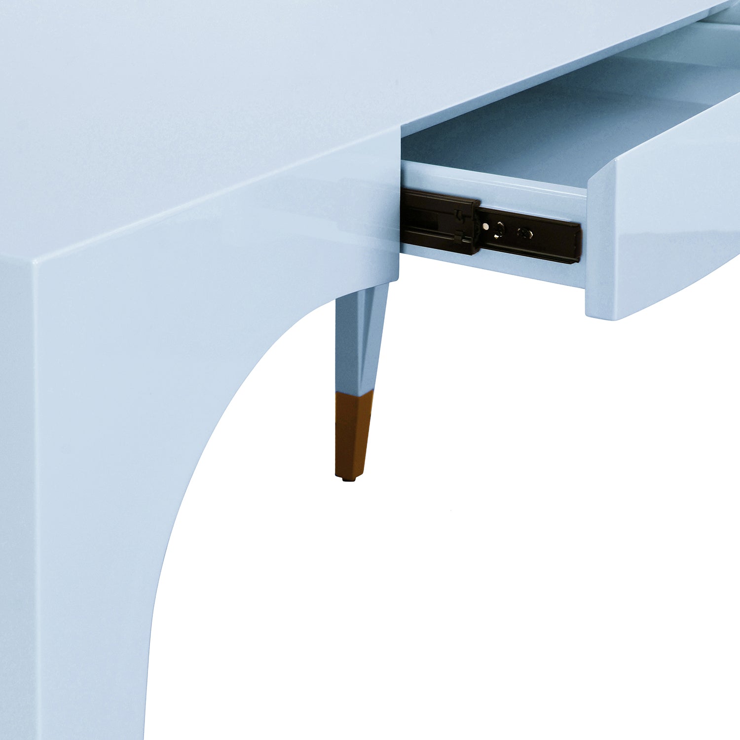 Worlds Away Mandi Light Blue 1 Drawer Desk