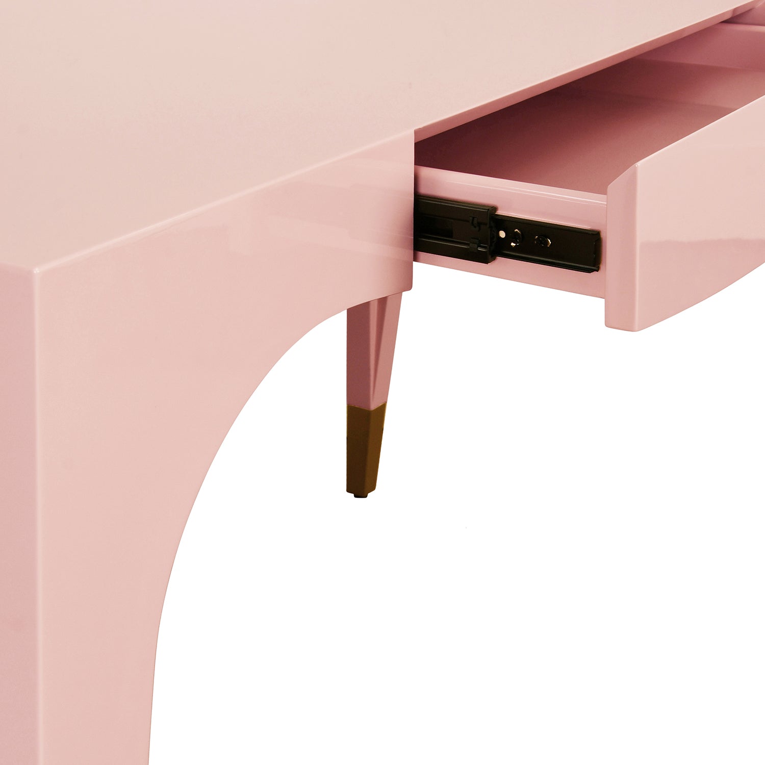 Worlds Away Mandi Pink 1 Drawer Desk