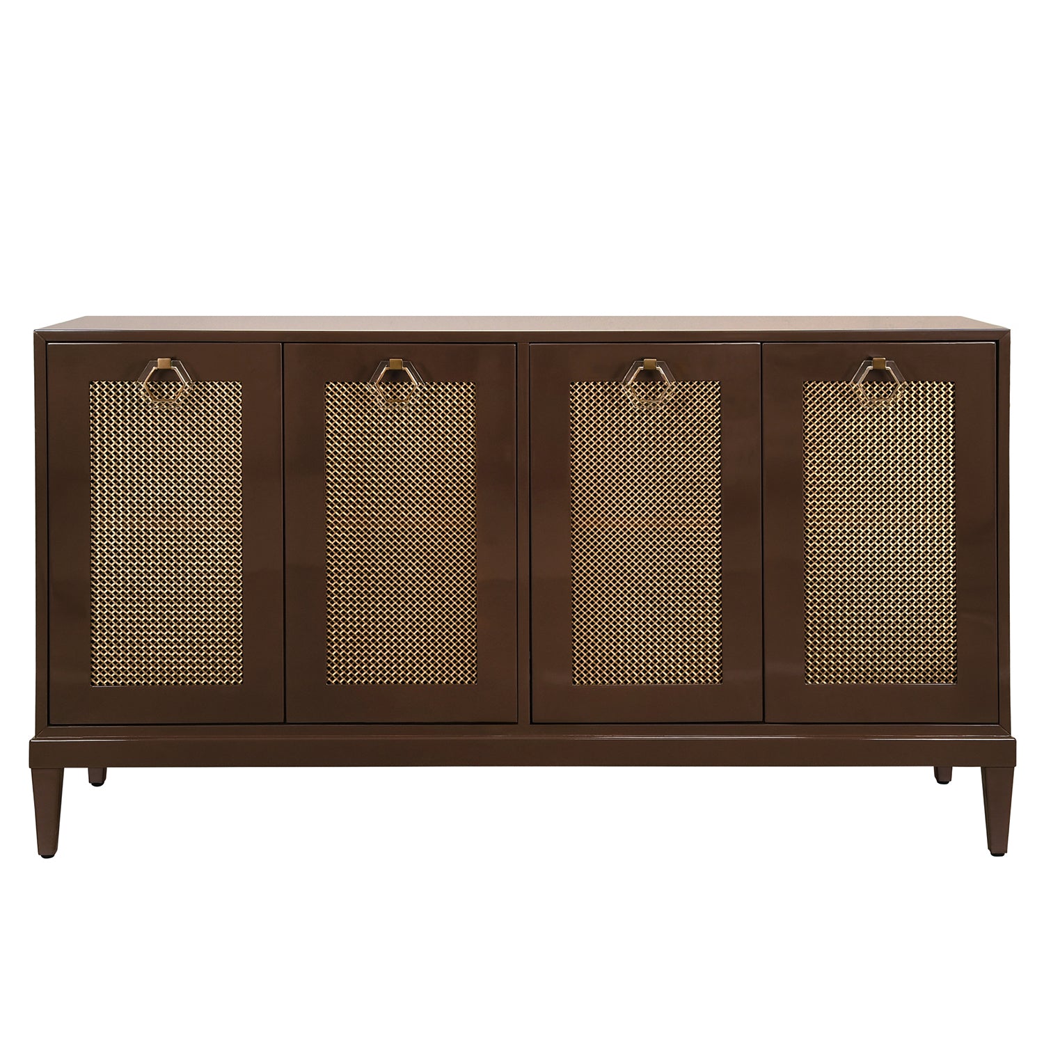 Worlds Away Marcella Chocolate Four Door Buffet