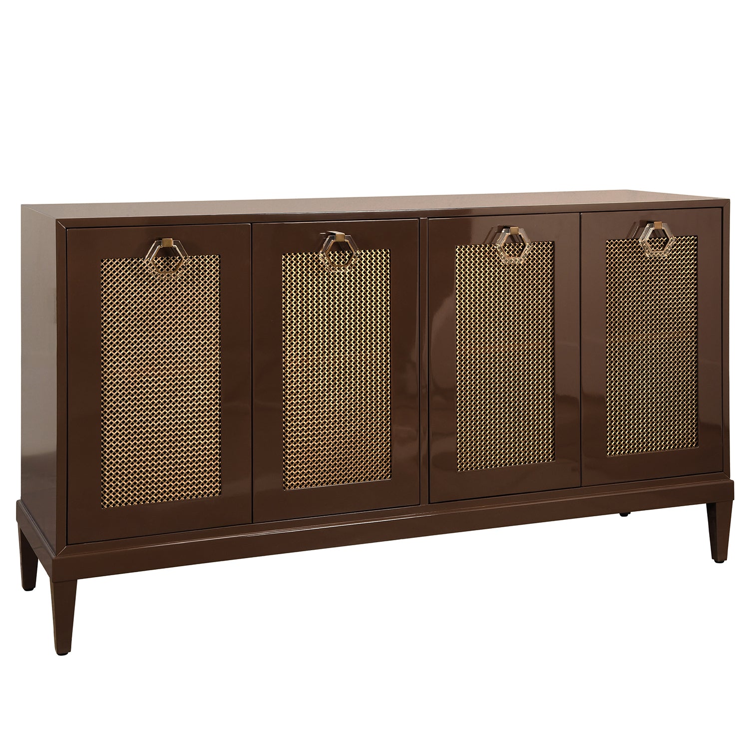 Worlds Away Marcella Chocolate Four Door Buffet