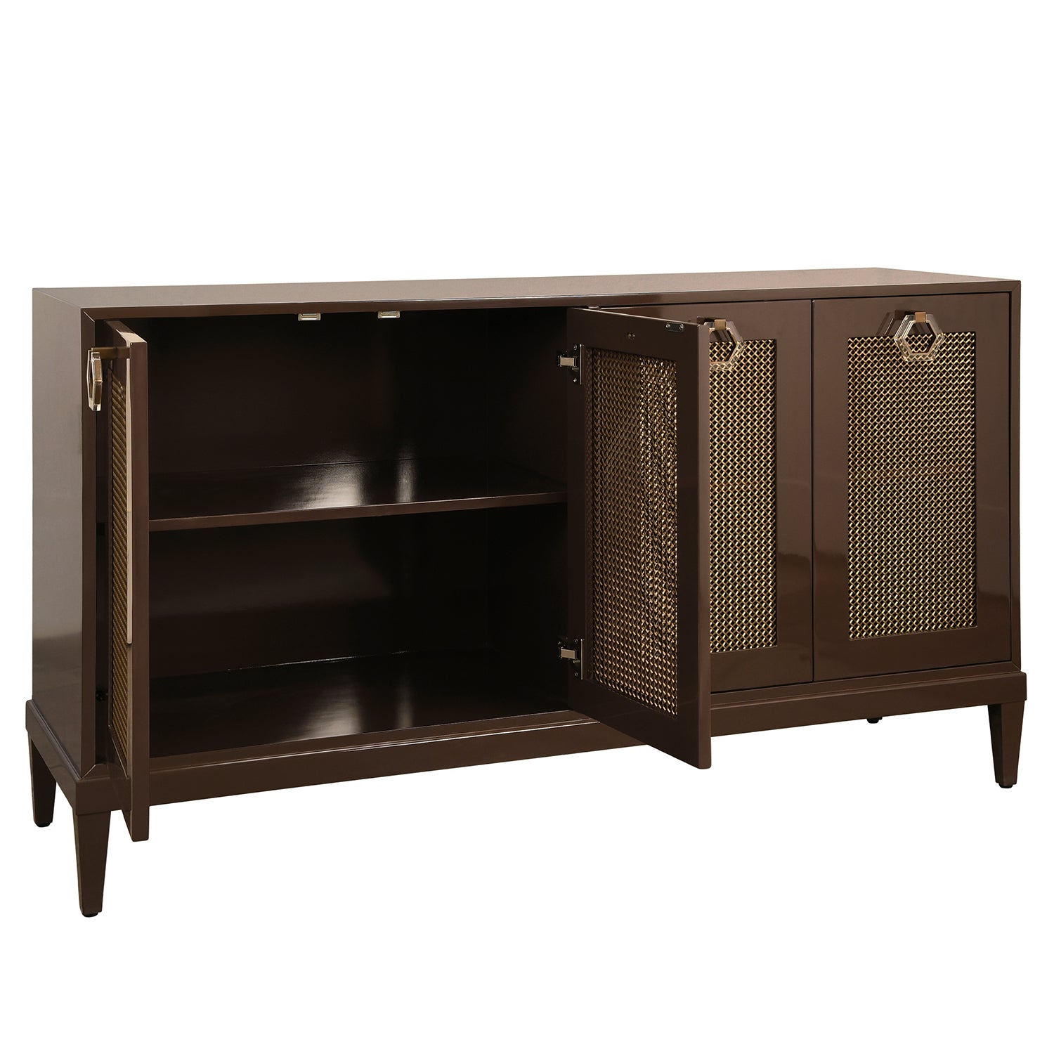 Worlds Away Marcella Chocolate Four Door Buffet