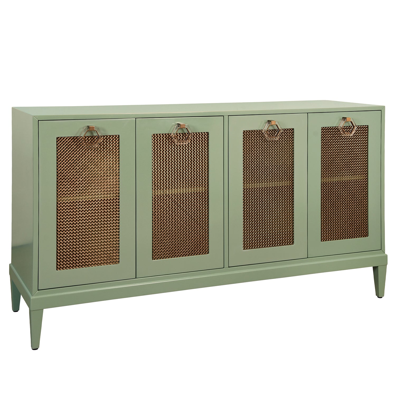 Worlds Away Marcella Green Four Door Buffet