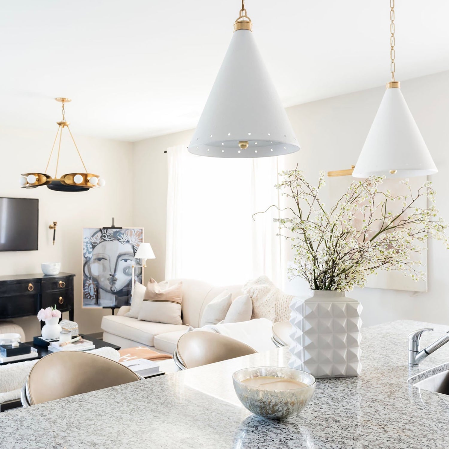 Mark D Sikes x Hudson Valley Lighting Plaster No 1 Pendant