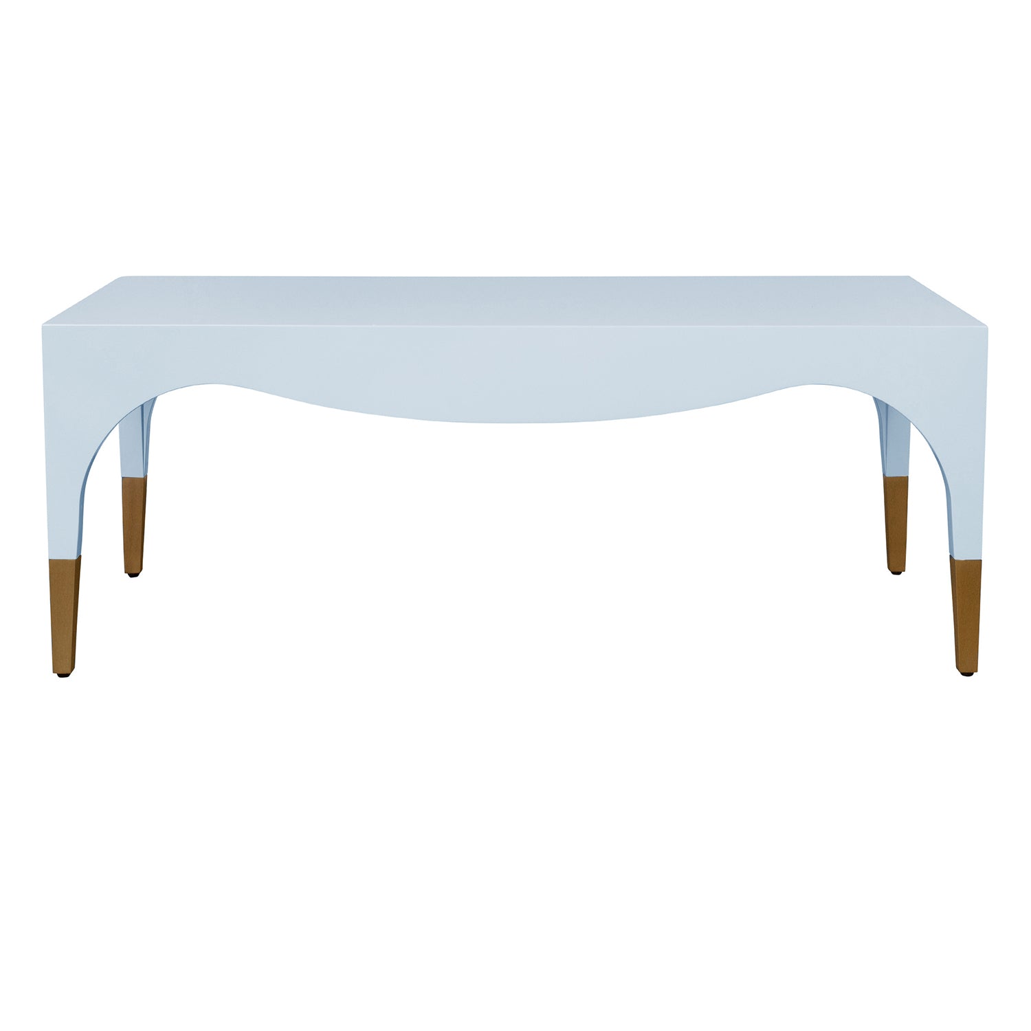 Worlds Away Medina Light Blue Coffee Table