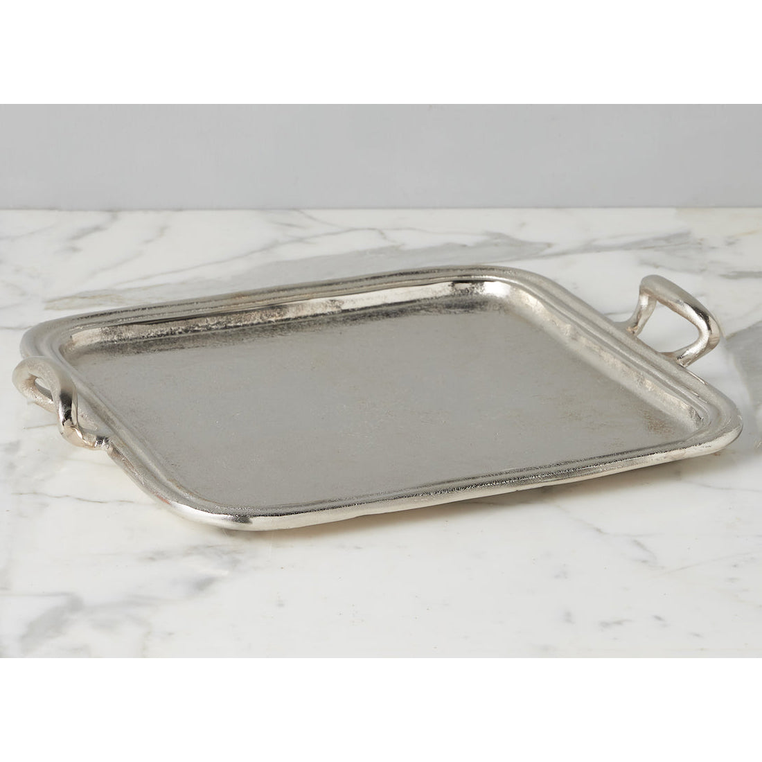 Etu Home Vintage Metal Square Hotel Tray