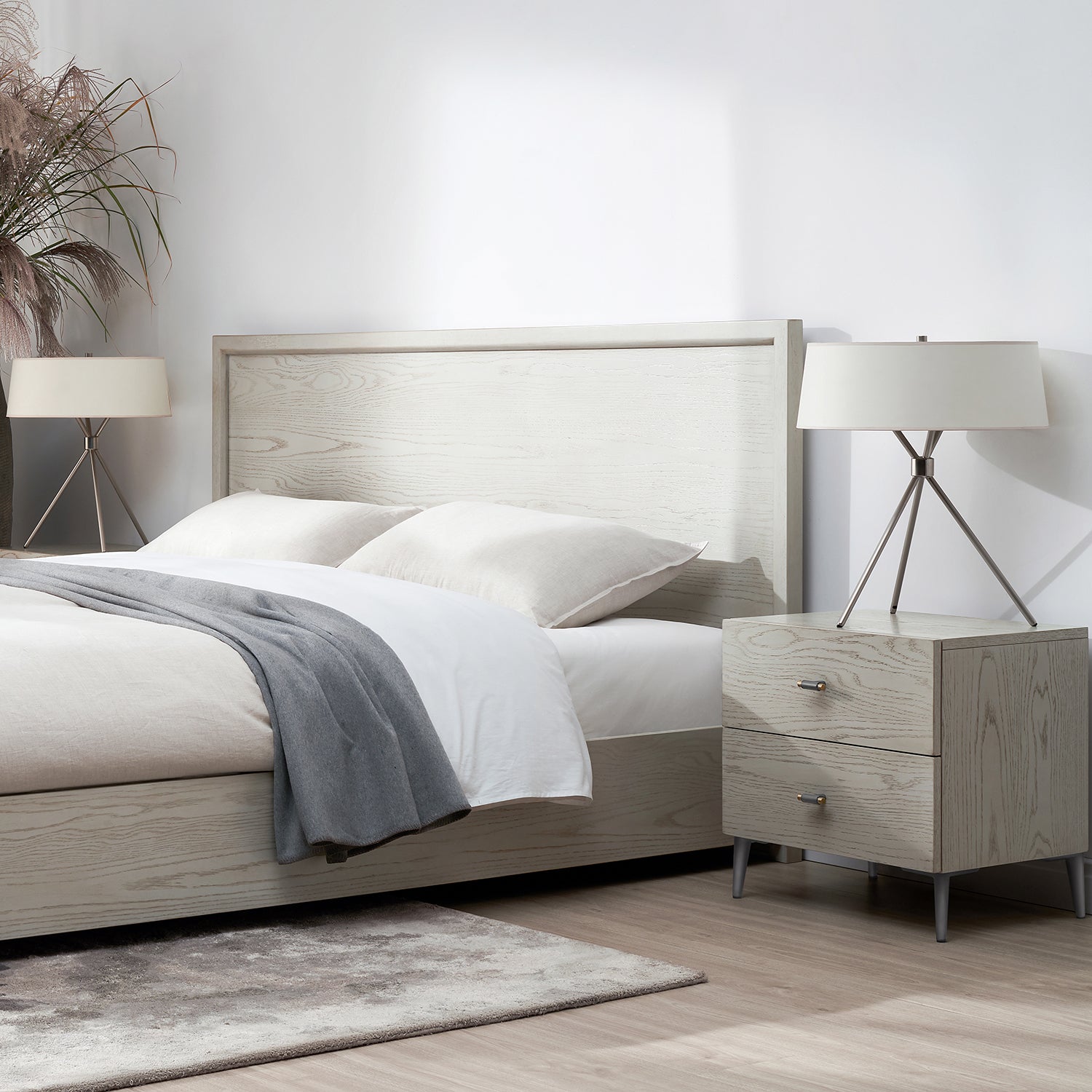 Zest 2 Drawer Solid Wood Nightstand Set of 2