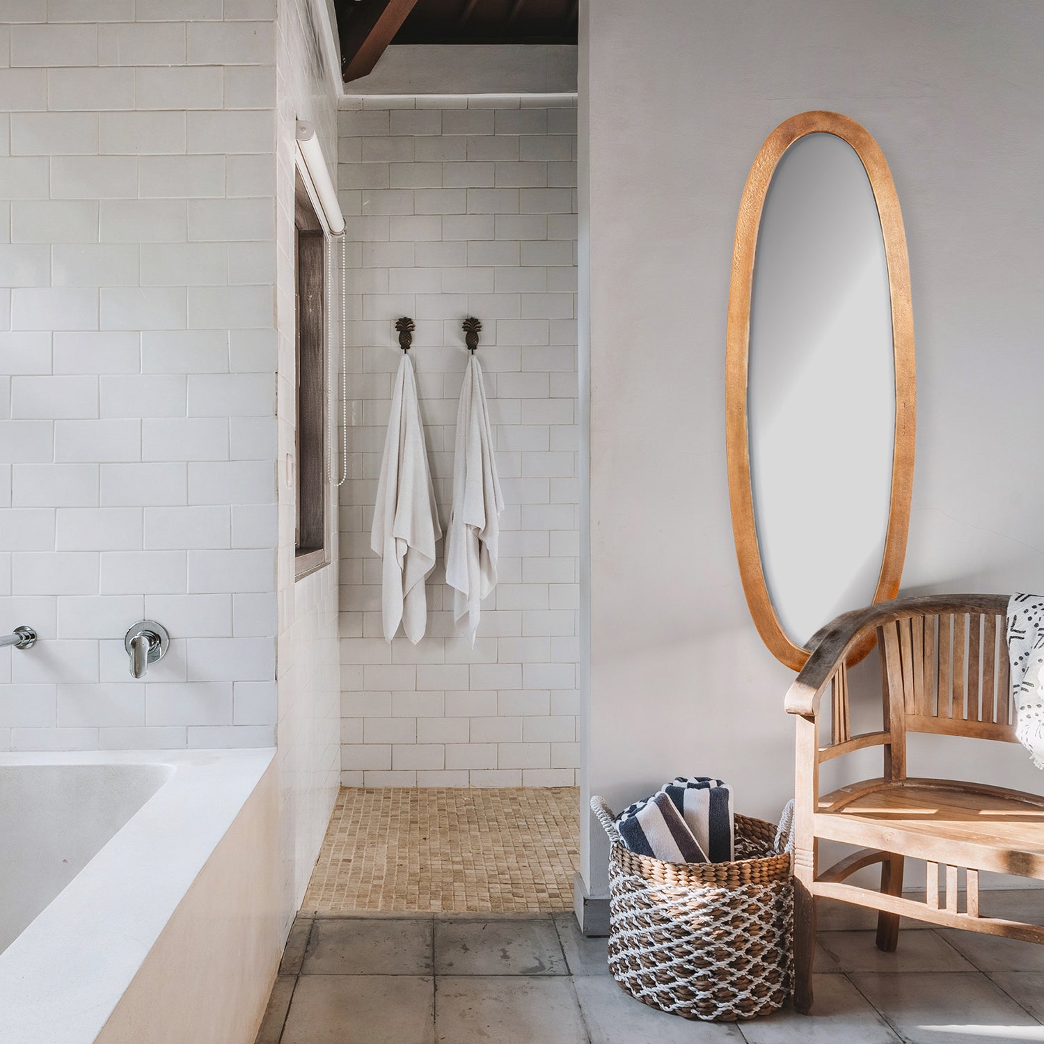 Lamelle Oval Wall Mirror