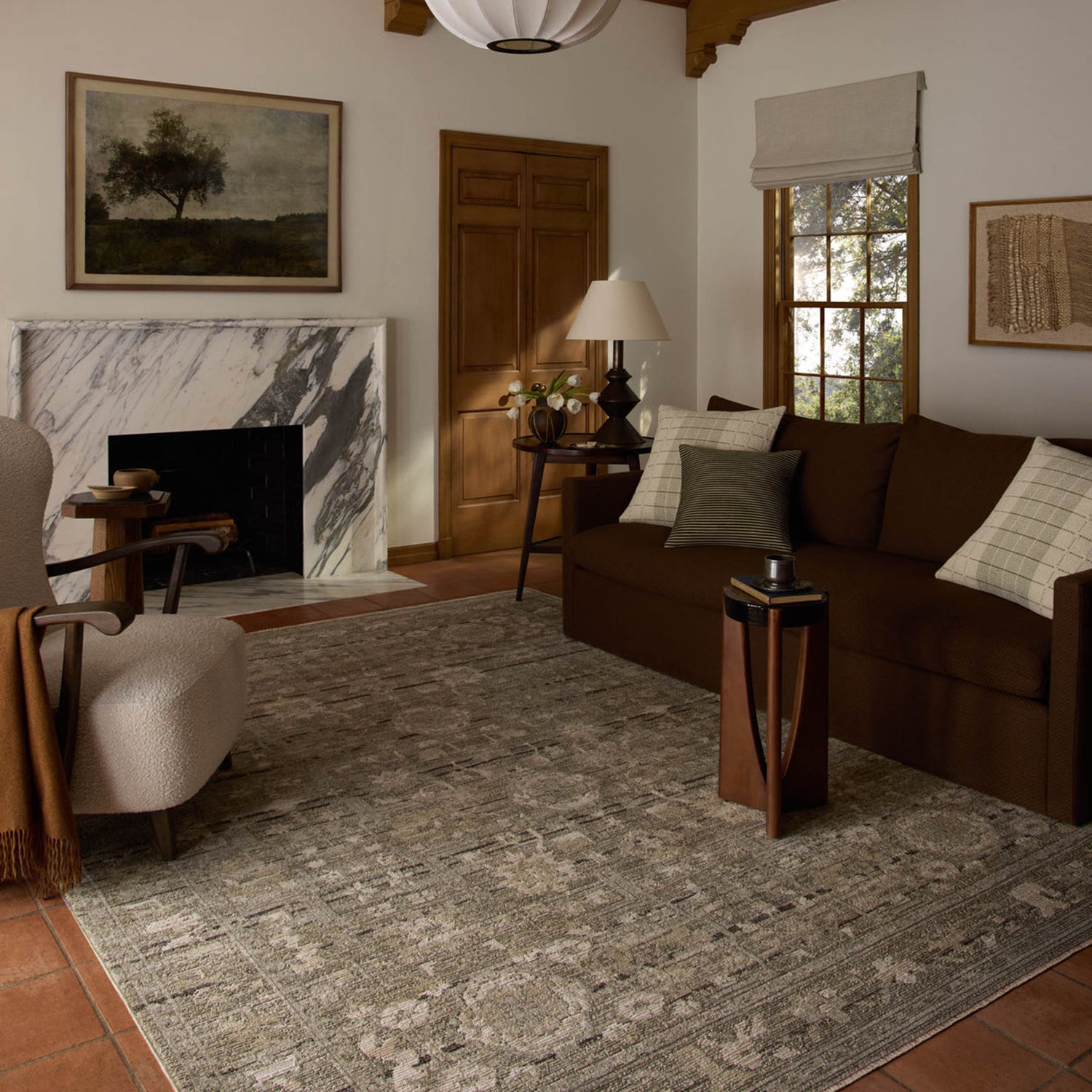 Loloi Milena Sage/Ivory Power Loomed Rug