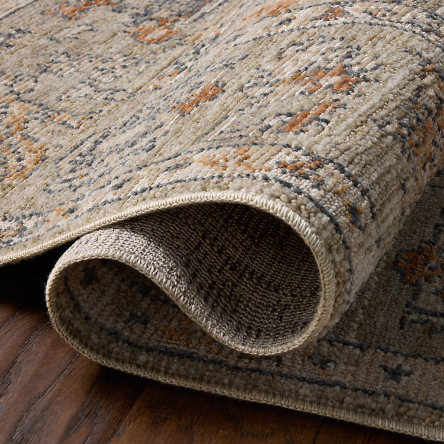 Loloi Milena Sage/Multi Power Loomed Rug