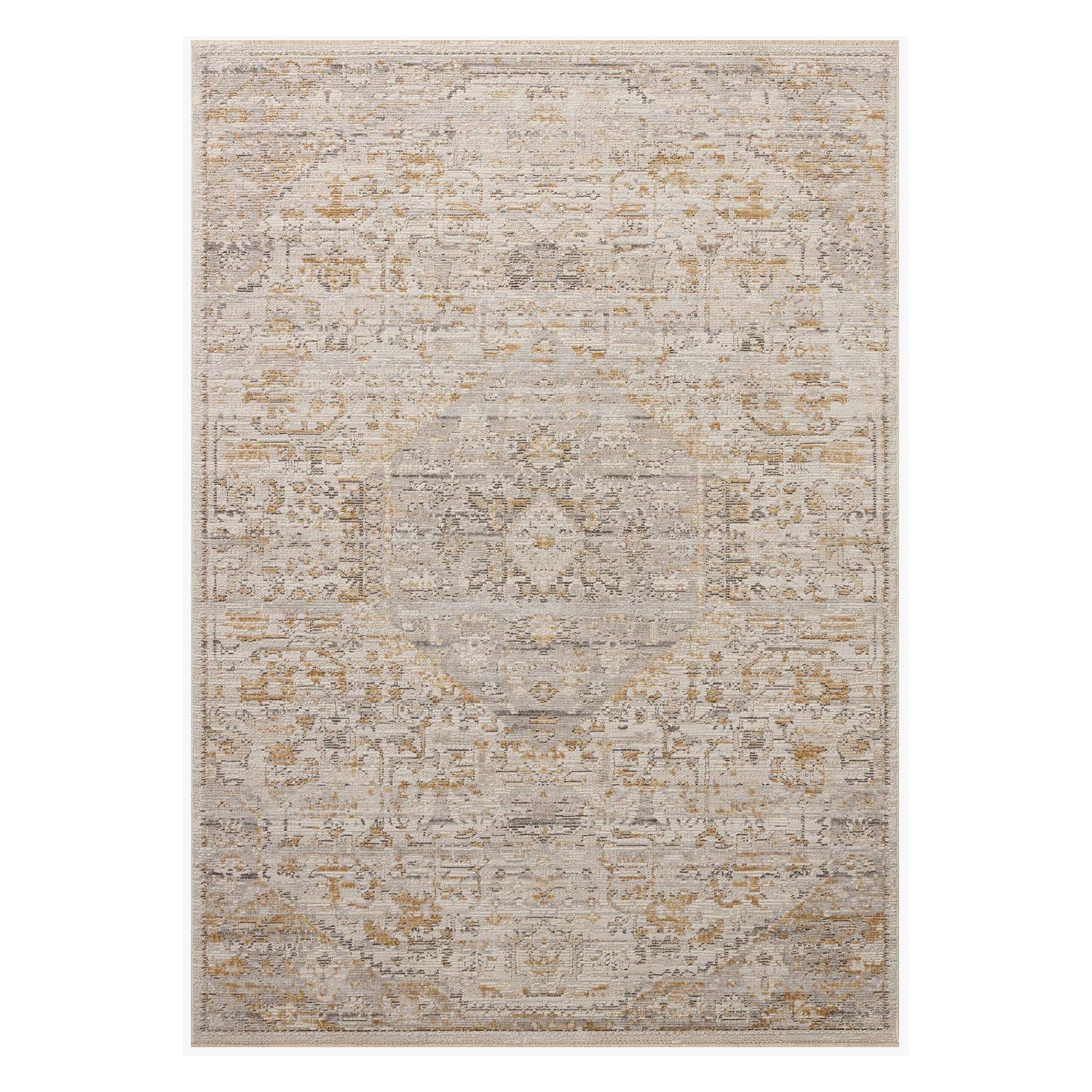 Loloi Milena Ivory/Ochre Power Loomed Rug