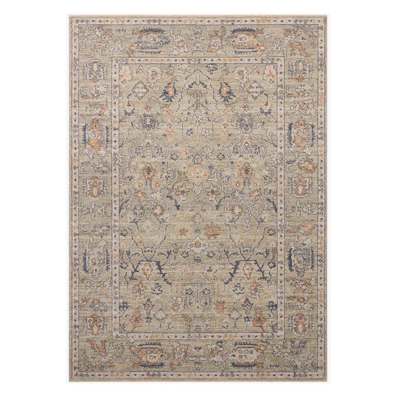 Loloi Milena Sage/Multi Power Loomed Rug