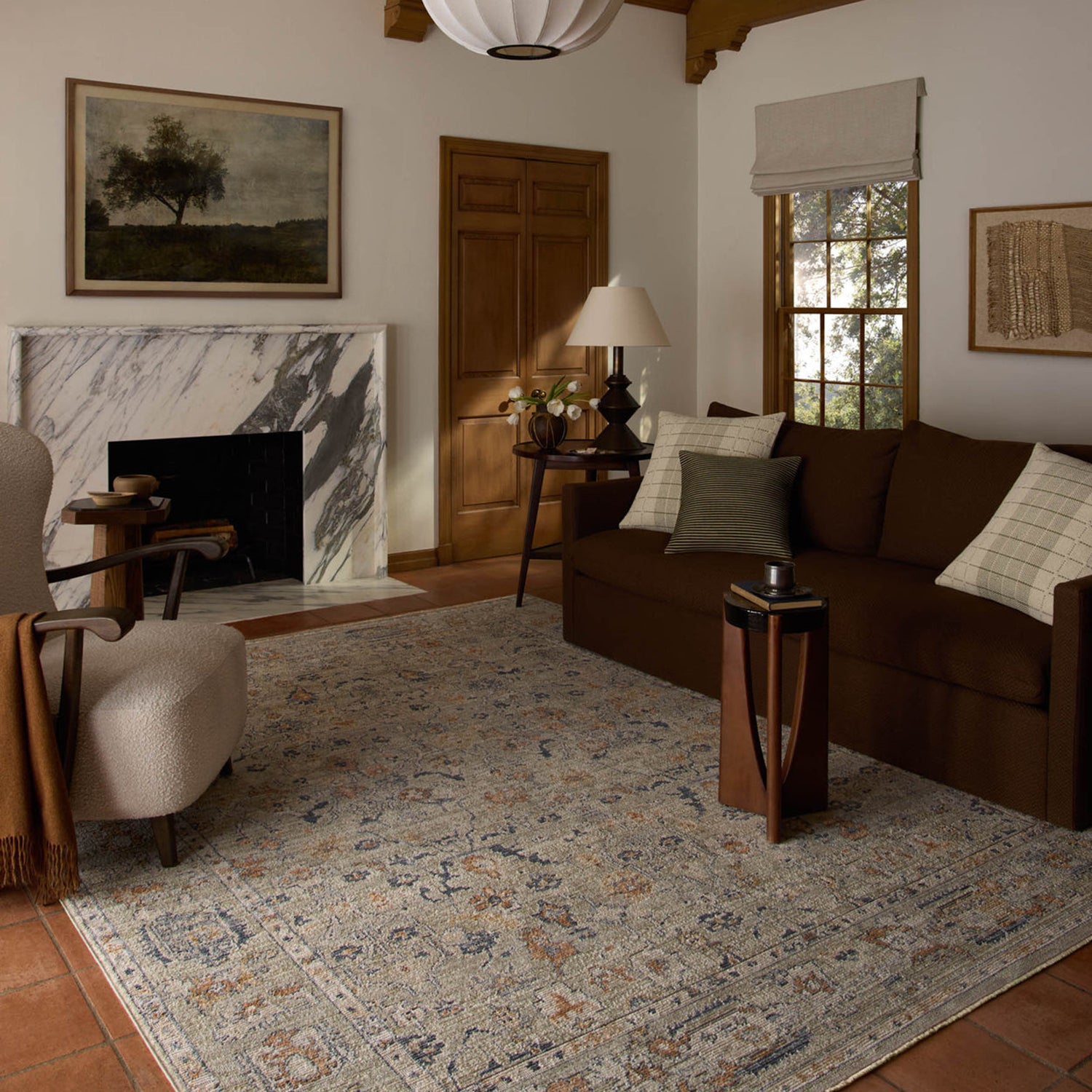 Loloi Milena Sage/Multi Power Loomed Rug