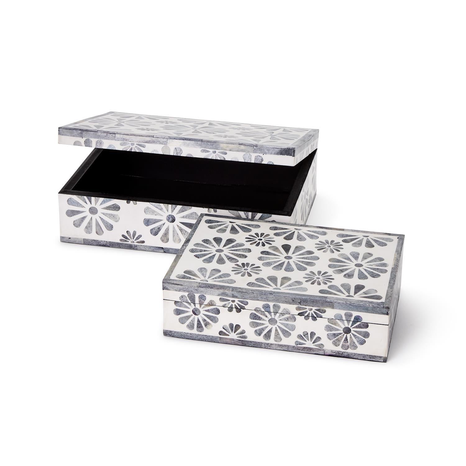 Flora Covered Box Set of 2