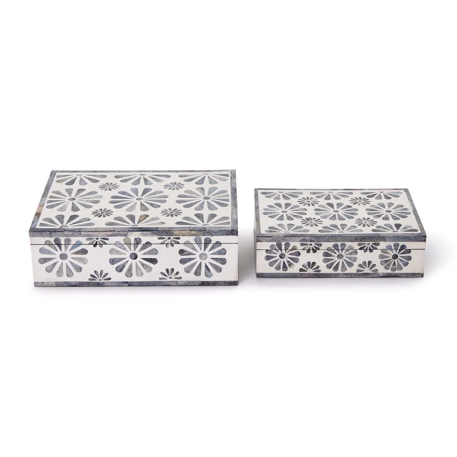 Flora Covered Box Set of 2