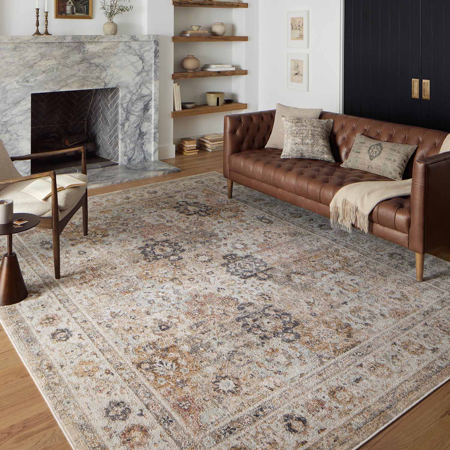 Loloi Monroe Beige/Multi Power Loomed Rug