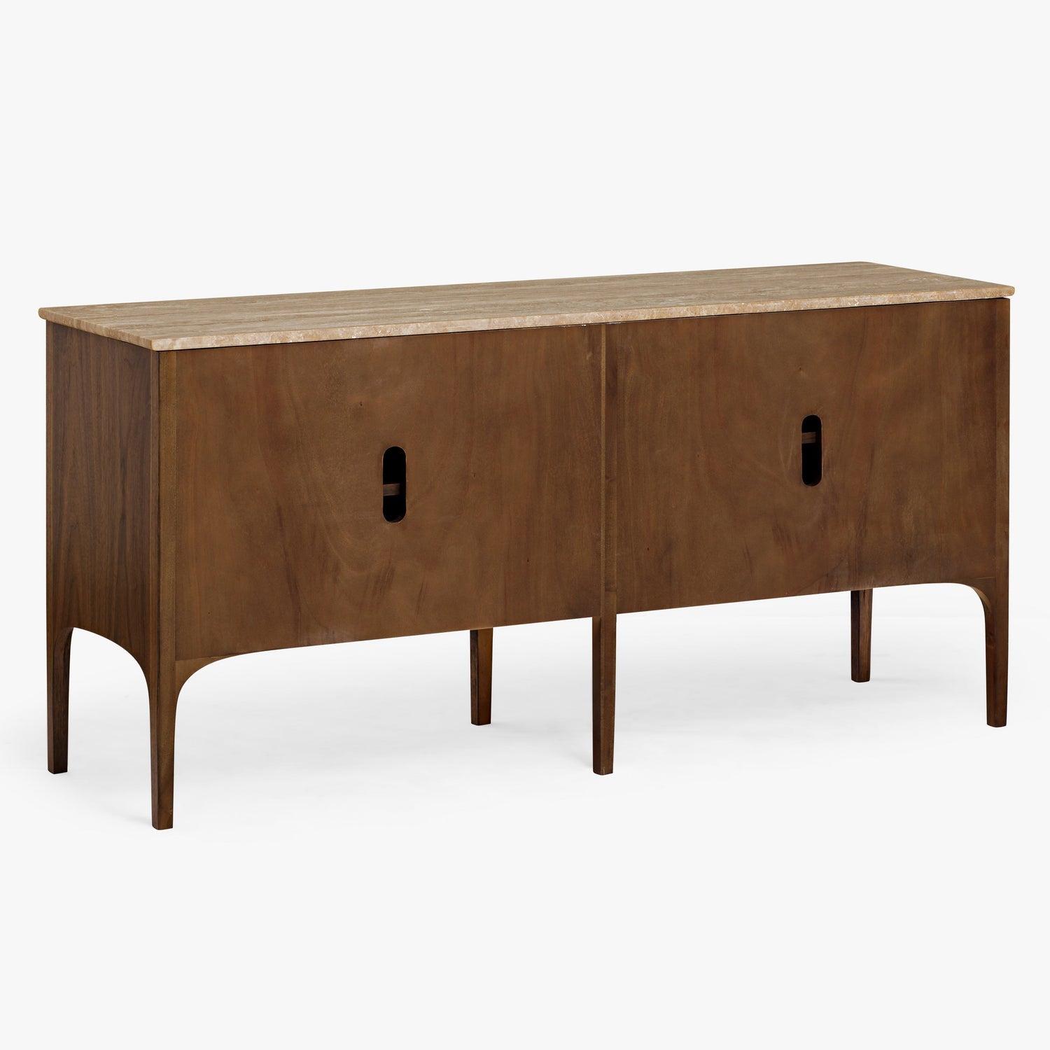 Co. House Designs Fontaine Walnut and Travertine Buffet