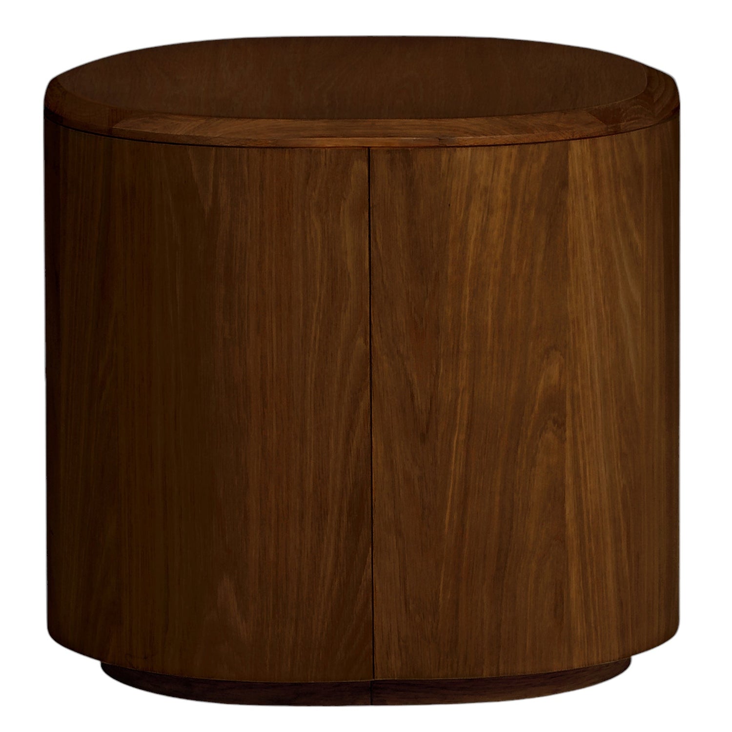 Co. House Designs Serena Walnut Side Table - back view