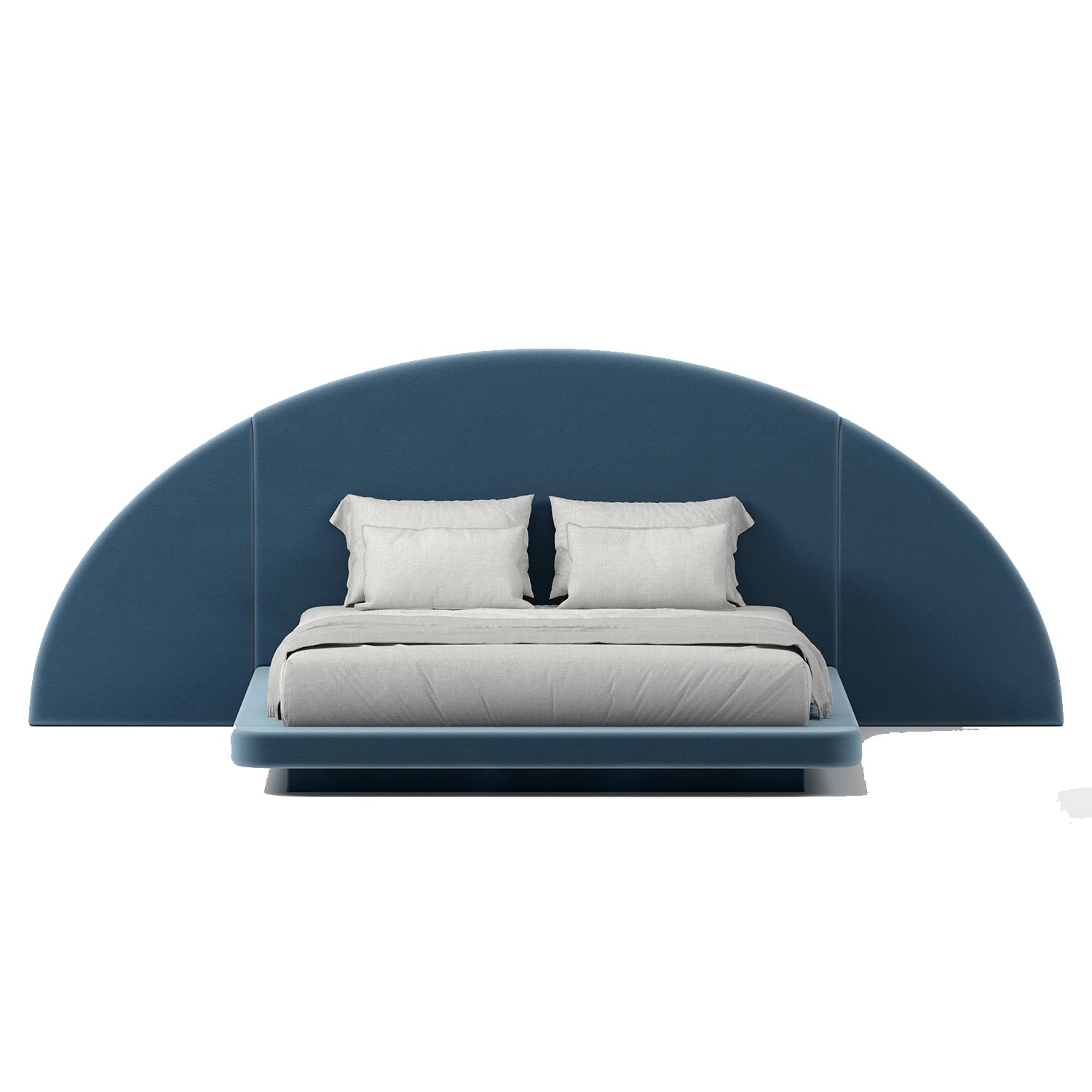 Button Atelier x Co. House Designs Hendrix Steel Half Moon Bed