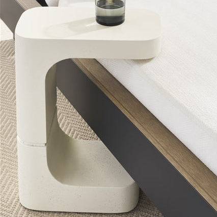 Vanguard Furniture Collins Stone White Outdoor End Table