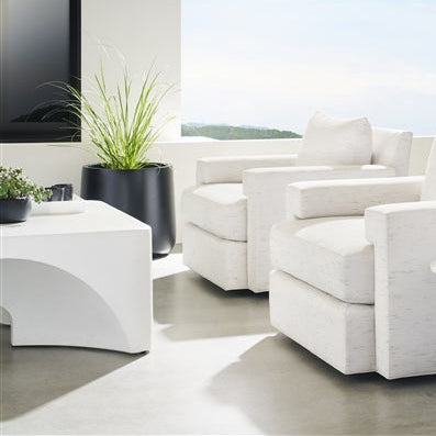 Vanguard Furniture Dorian Stone White Square Cocktail Table