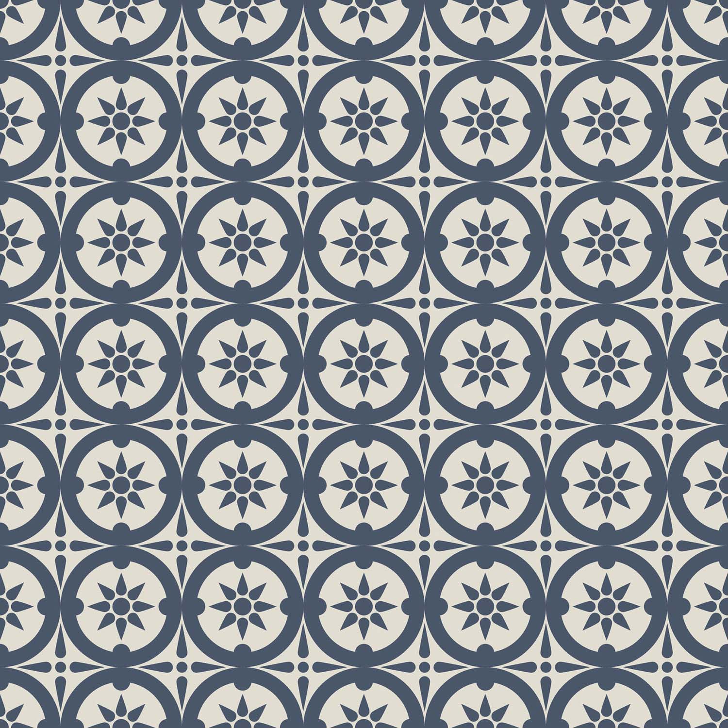 Mitchell Black Medallion Wallpaper
