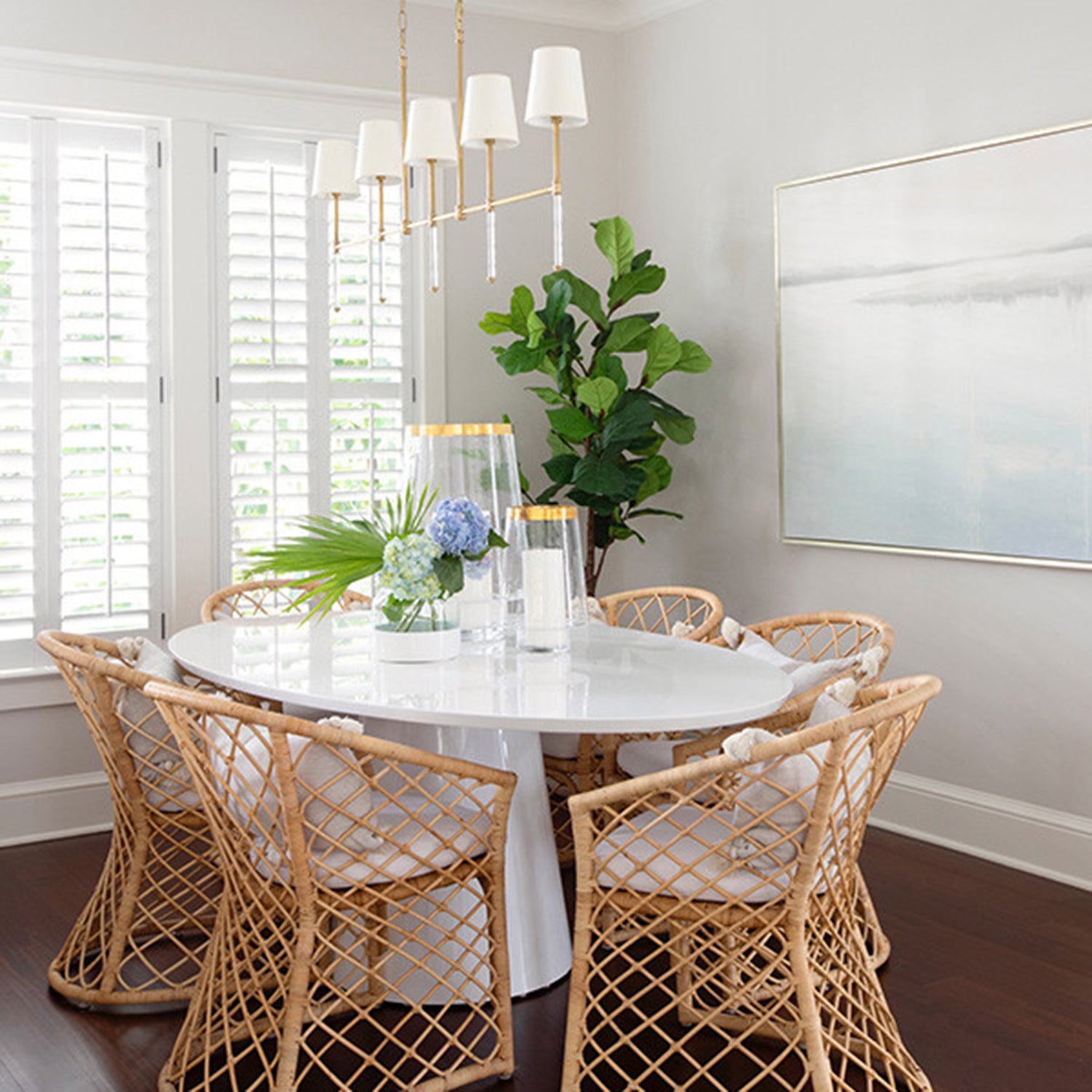 Worlds Away Jefferson Dining Table