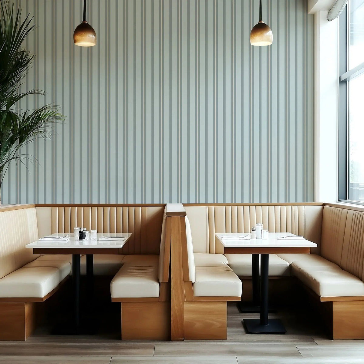 Mitchell Black Miami Stripe Mini Wallpaper