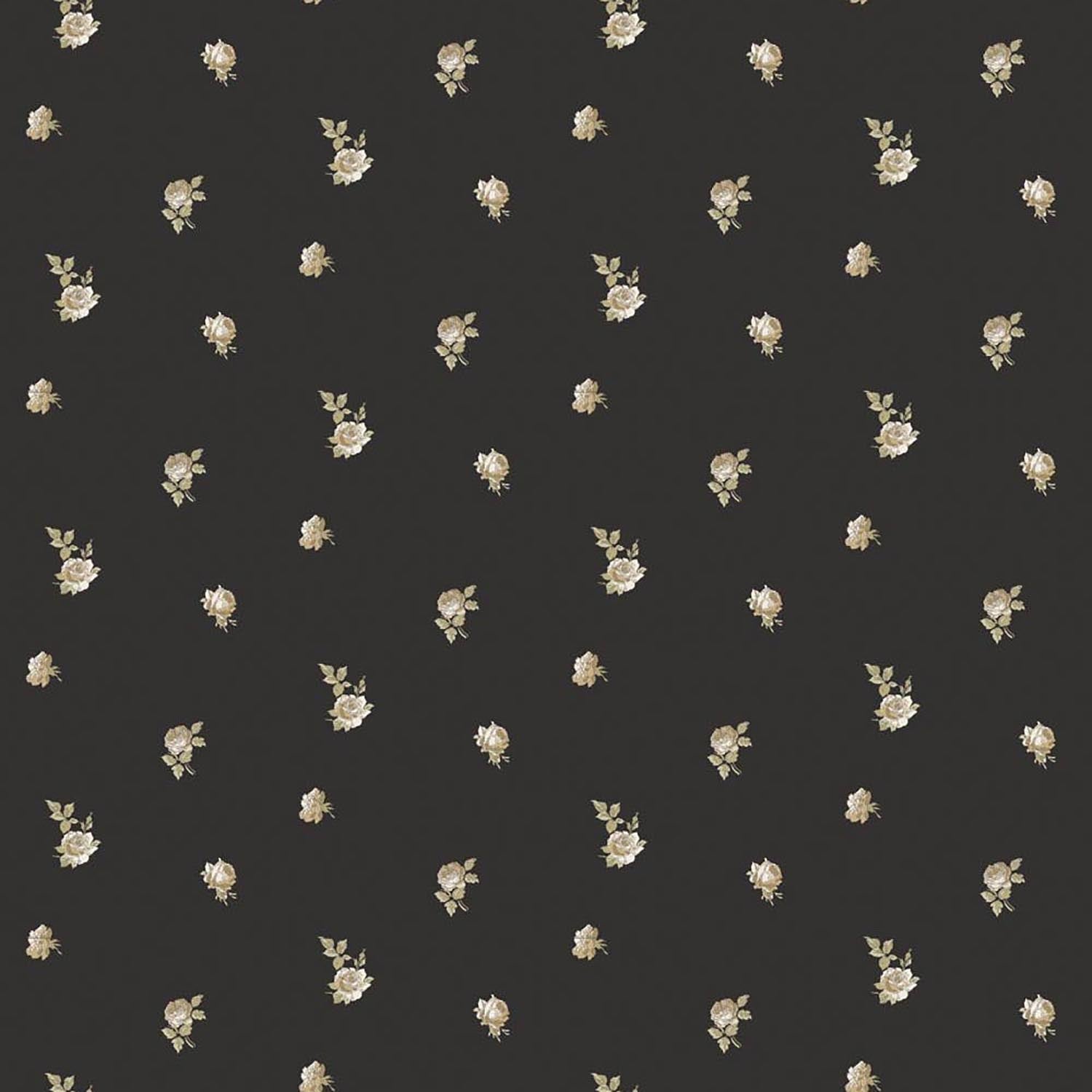 Mitchell Black Miniature Roses Wallpaper