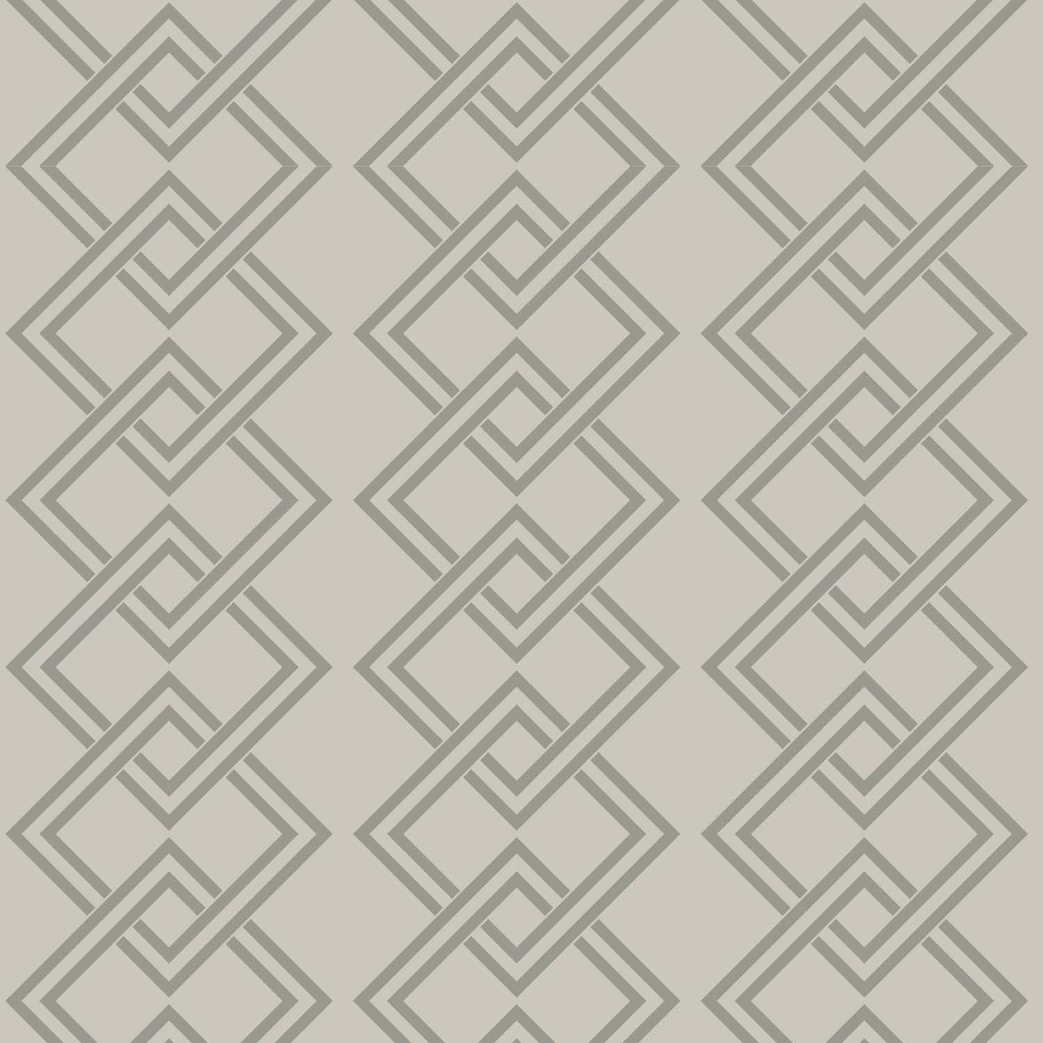 Mod Block geometric wallpaper in Walnut, panel detail