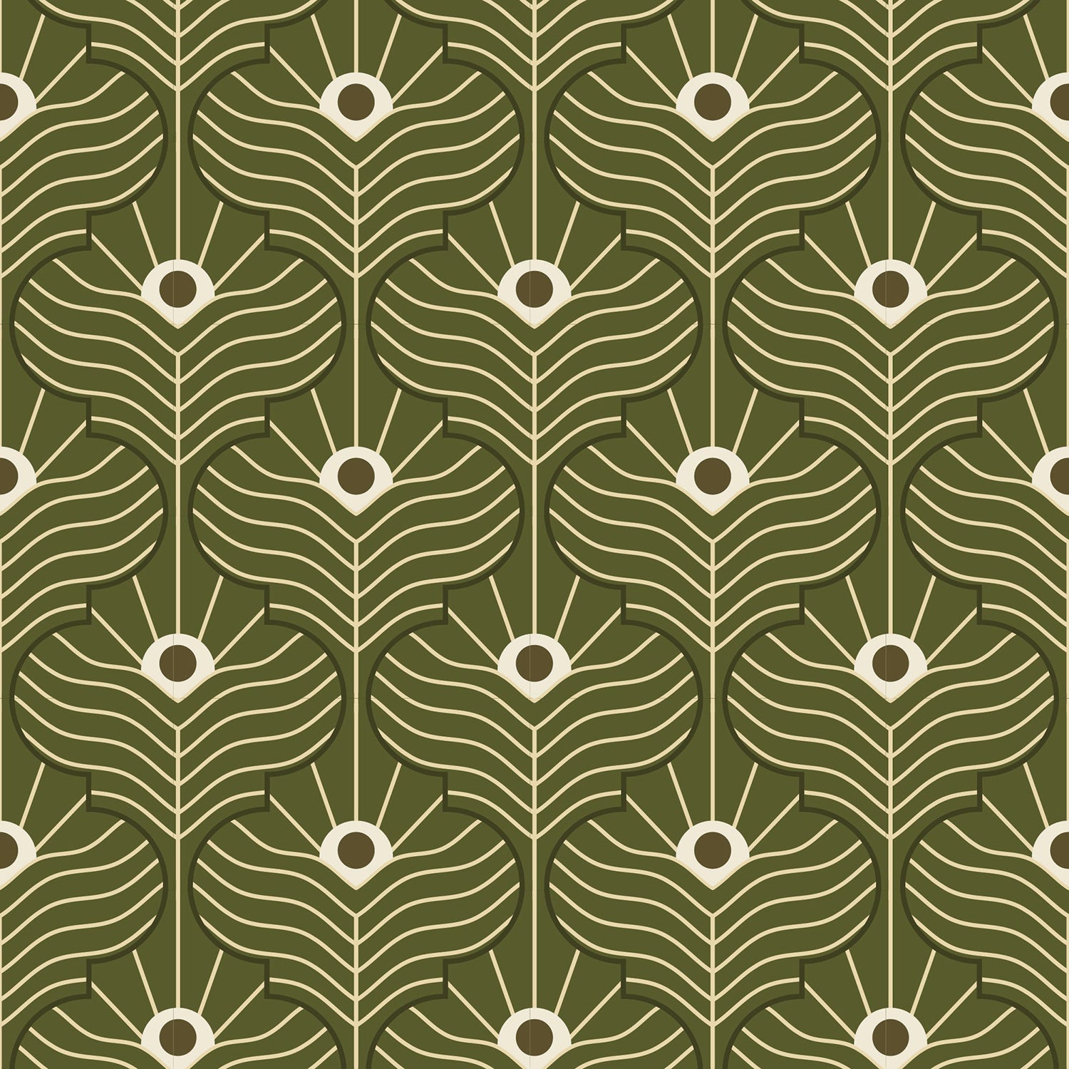 Mitchell Black Moroccan Peacock Wallpaper