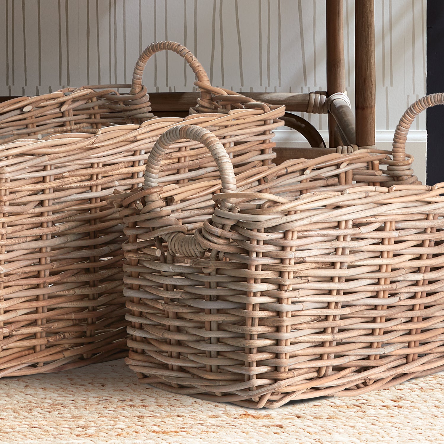 Normandy Halo Rectangular Basket Set of 2