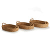 Seagrass Oval Tray Set of 3