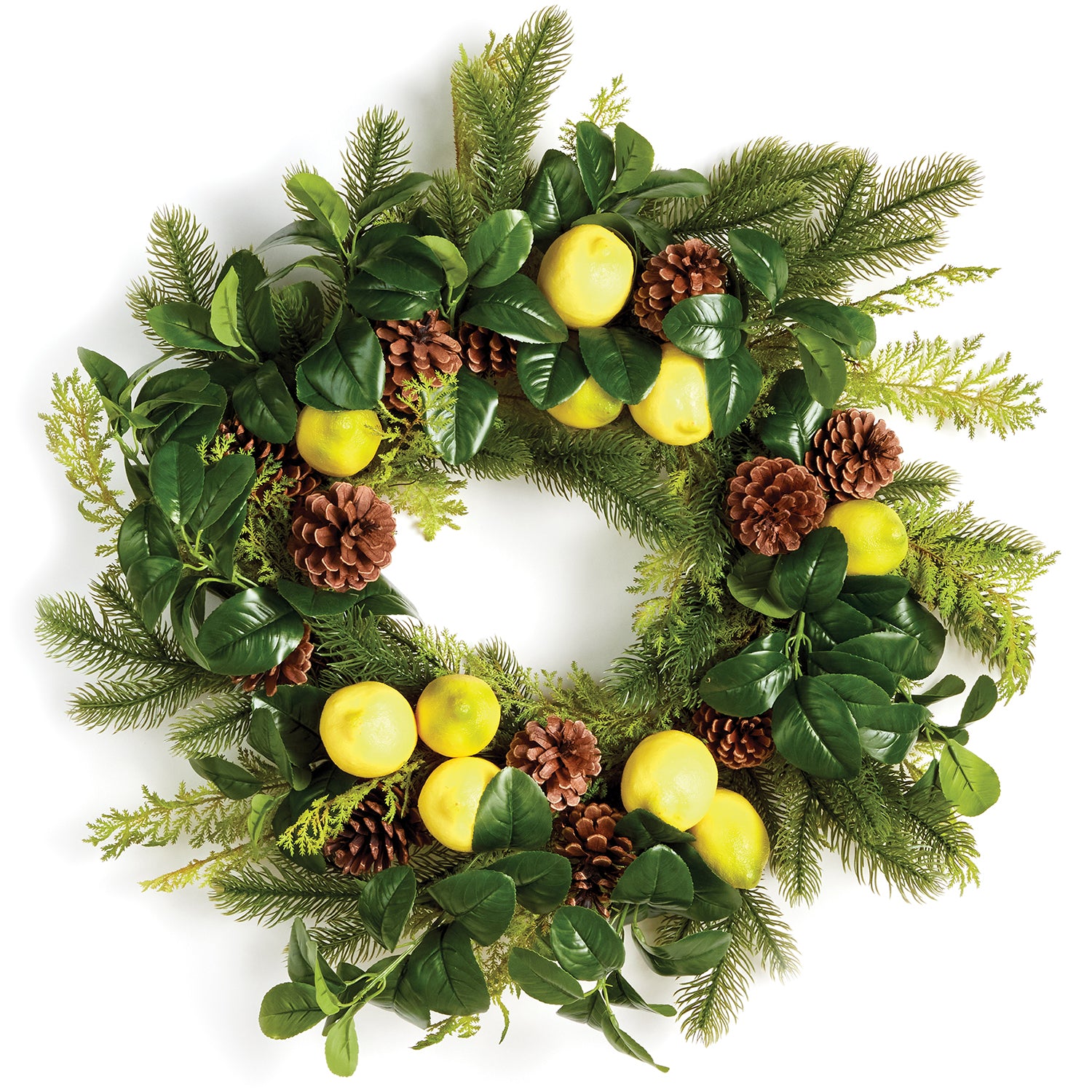 Lemon & Mixed Botanicals 26in Wreath