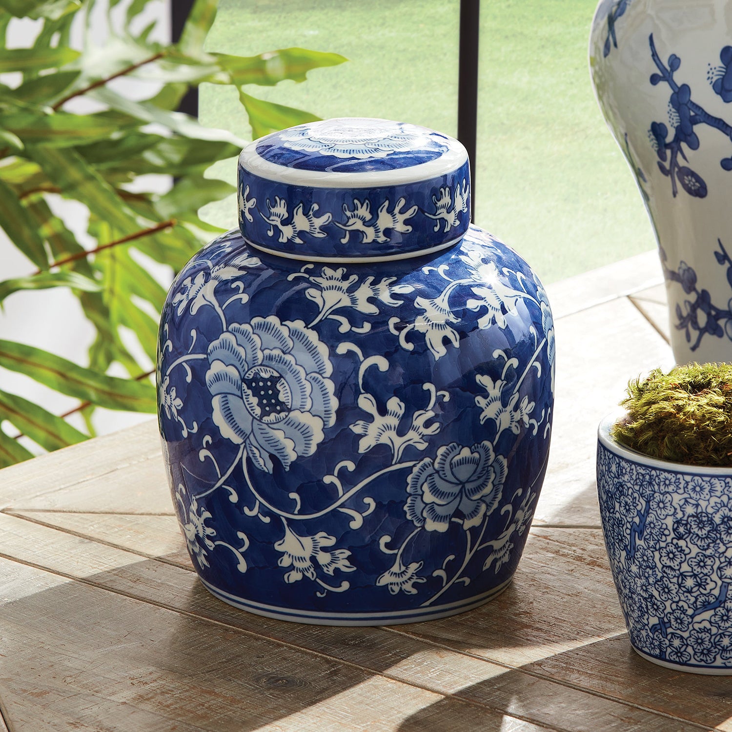 Barclay Buteral Dynasty Lotus Lidded Jar