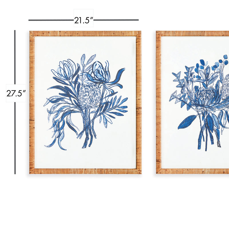Banksia Bouquet Print Wall Art Set of 2