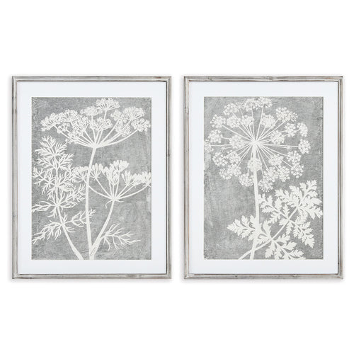 Blooming Queen Annes Lace Print Wall Art Set of 2