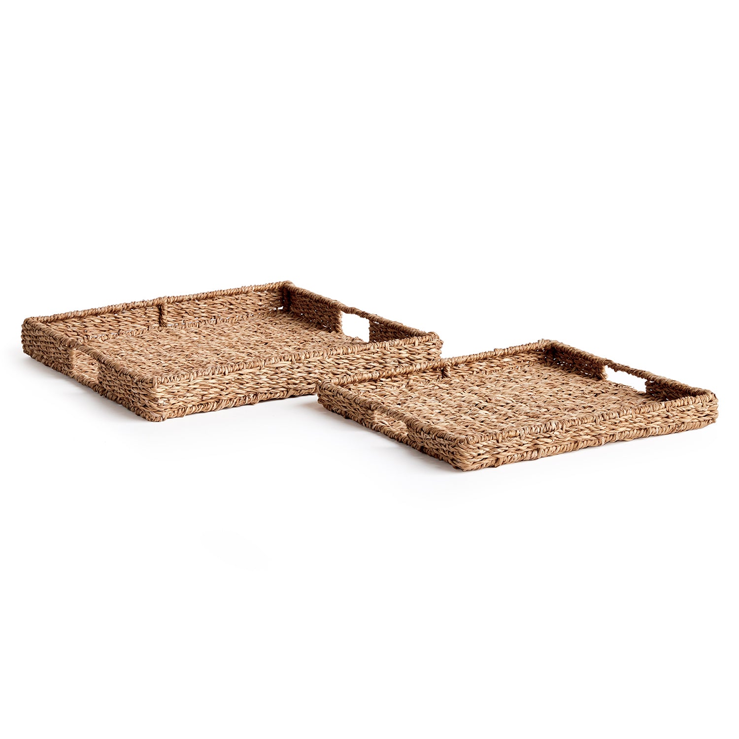 Seagrass Rectangular Tray Set of 2