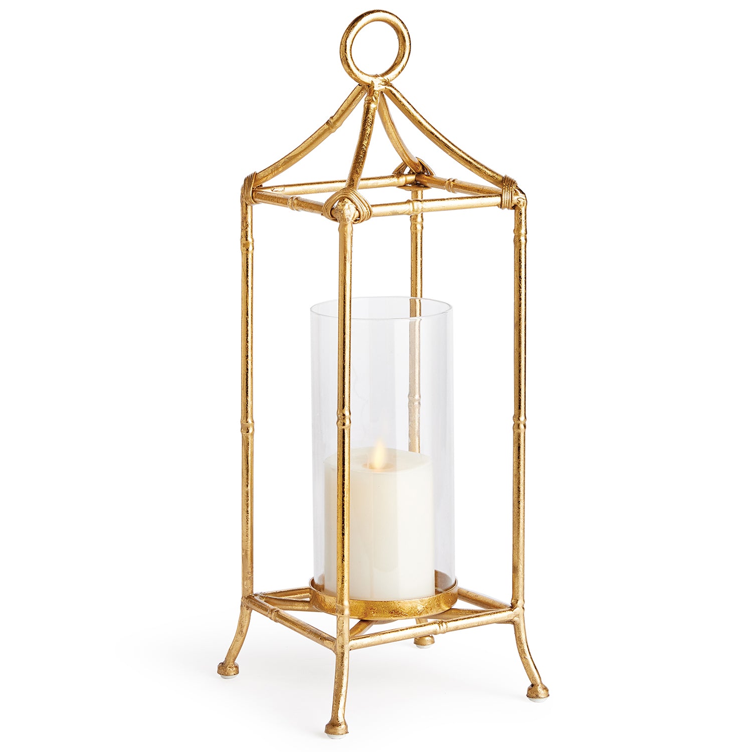 Daphne Gold Candle Lantern