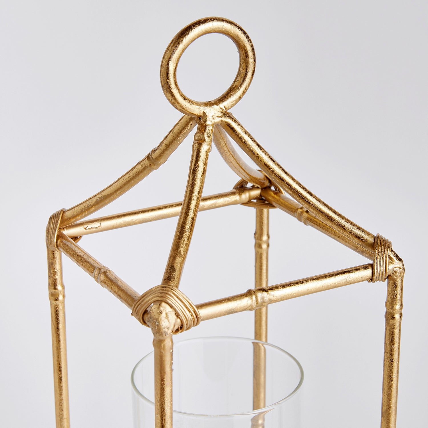 Daphne Gold Candle Lantern