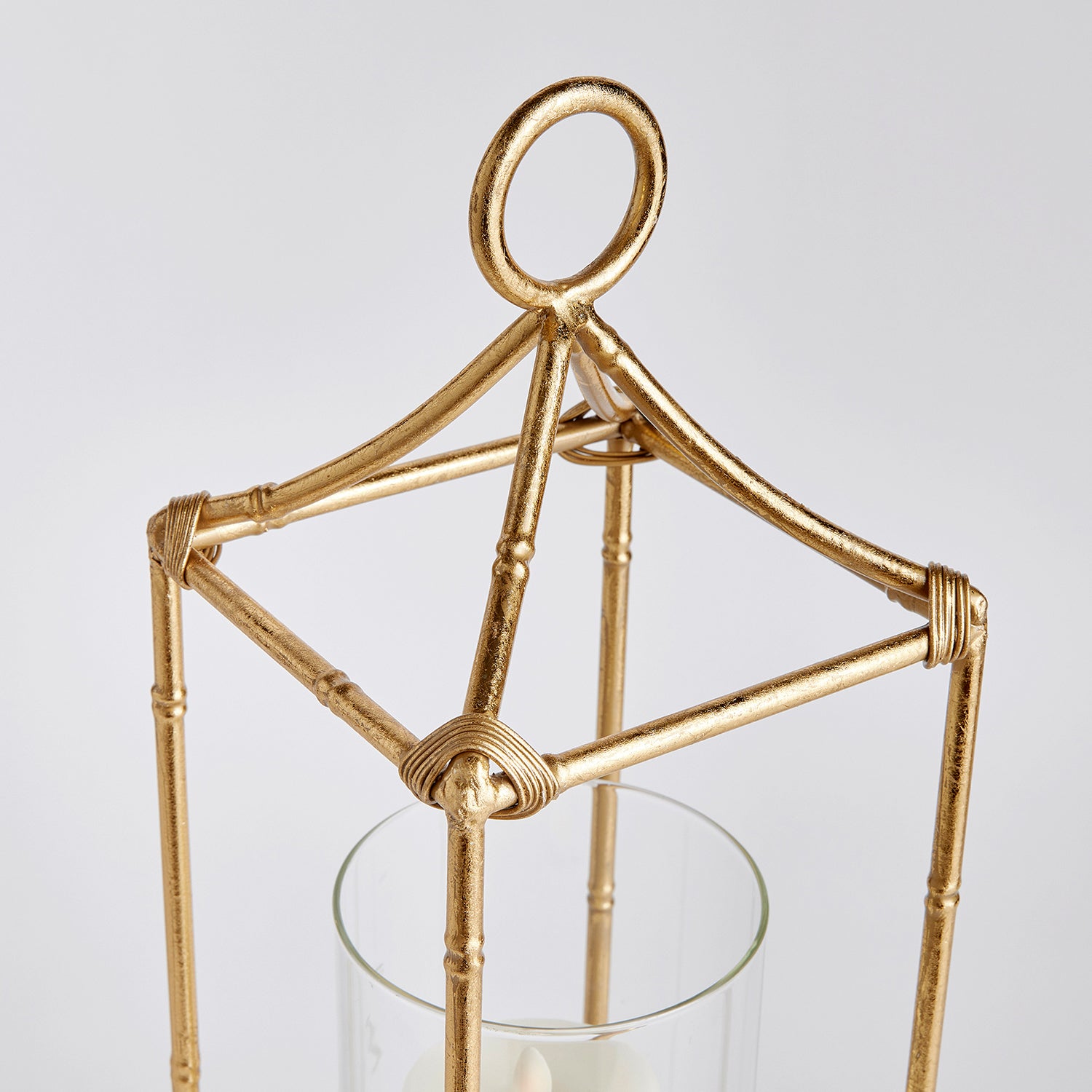 Daphne Gold Candle Lantern
